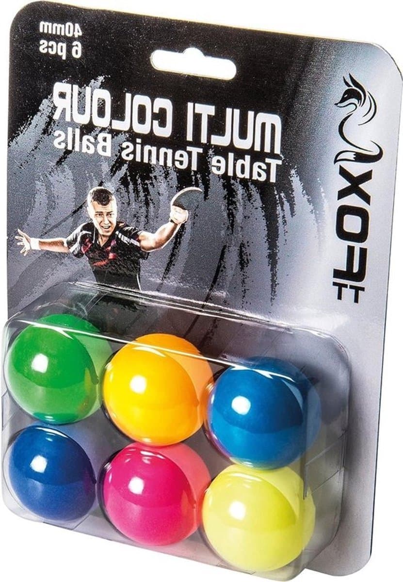 Tafeltennisballen - Oefenballen - Sport Beoefenen - Vrolijke Kleuren - 6 Stuks - Meerkleurig
