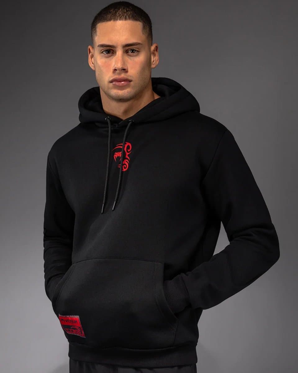 Venum x Mike Tyson Tiger Hoodie Diepzwart Intens Rood - XL