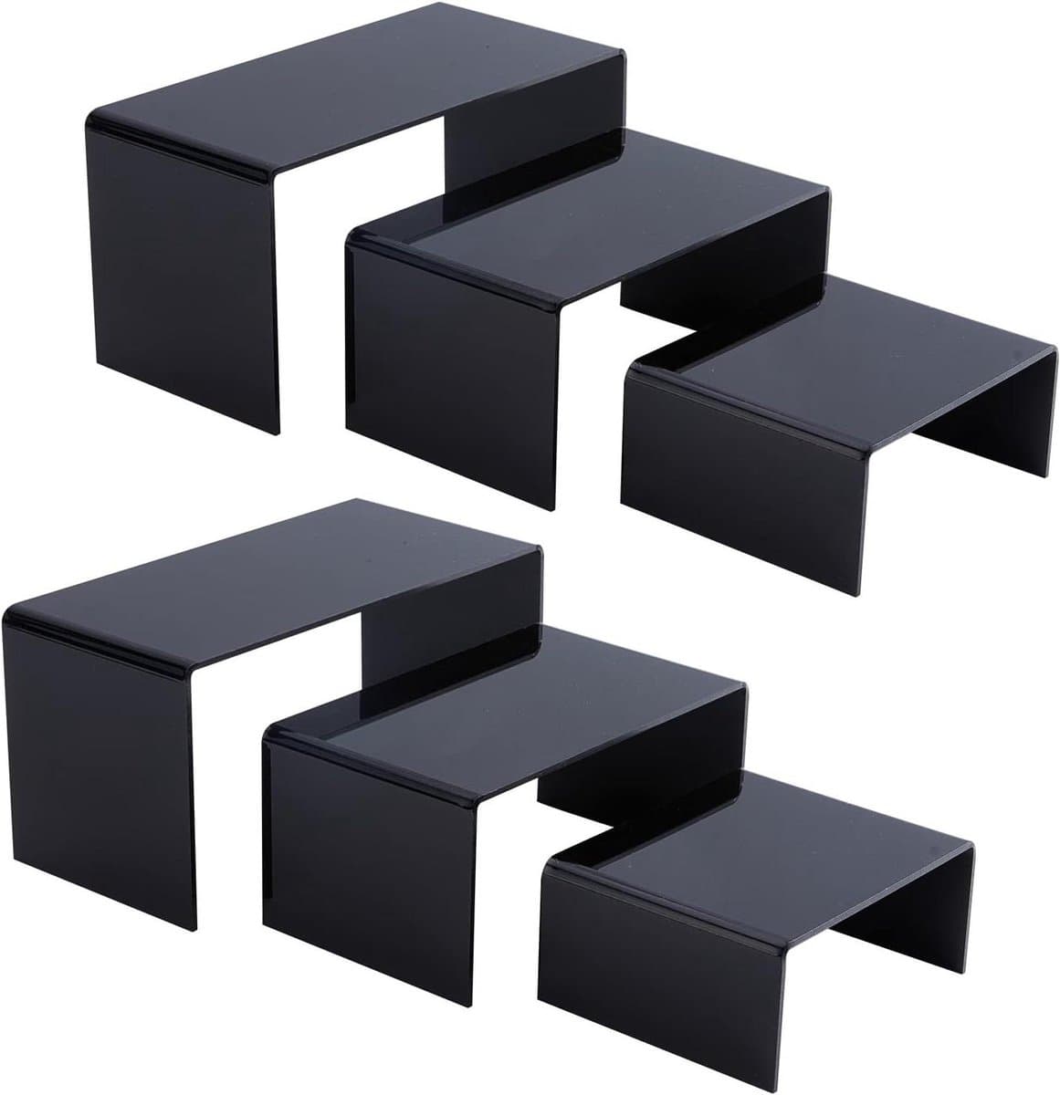 TTGoods - Zwarte Acryl Display Verhoger voor Decoraties en Sieraden - Drie Maten