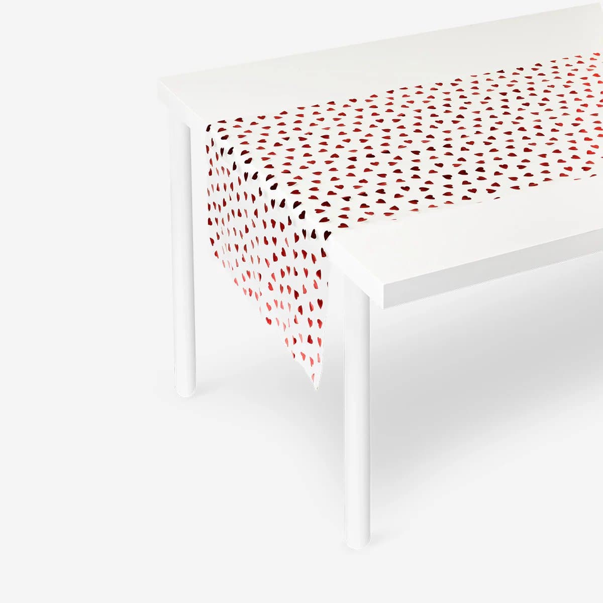 Tafelloper met hartjes 40x200cm