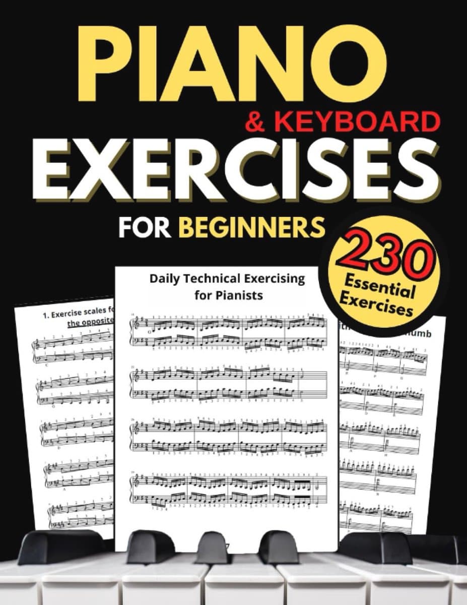 Oefeningen voor Piano en Keyboard voor Beginners: 230 Essentiële Technische Oefeningen