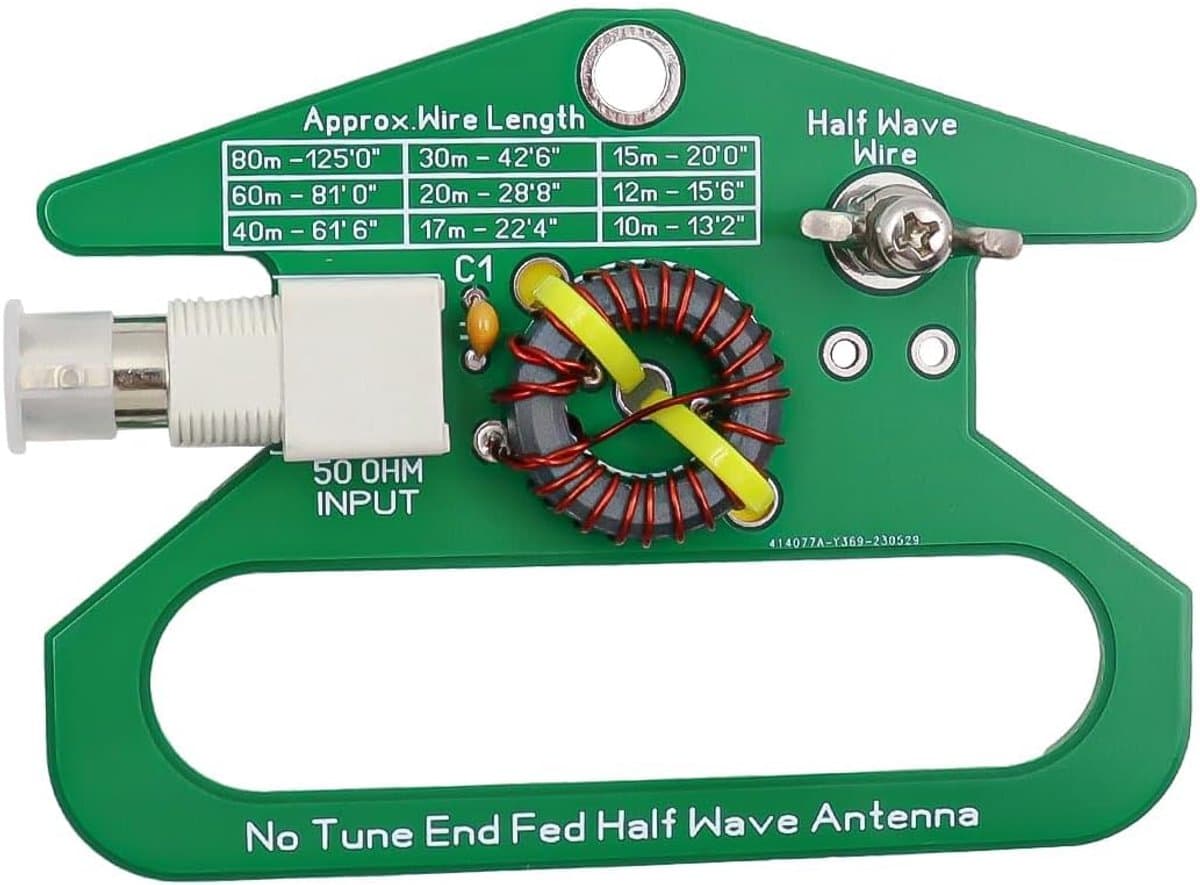 Portable End Fed Half Wave Antennas - 49:1 Shortwave Tuning Free Antenna - 5-35MHz voor Werken Zonder Tuner