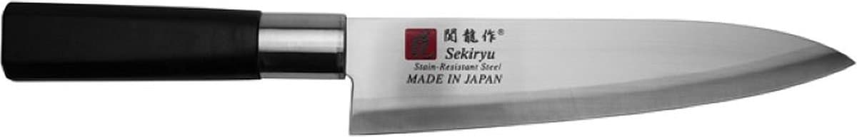 Mes RVS Gyuto 180mm ABS Zwart Handgreep