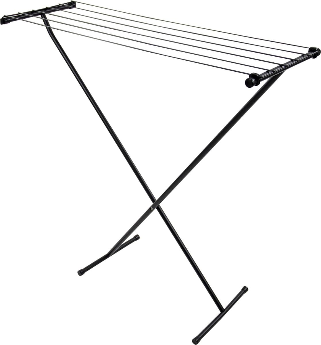 Bo-Camp Droogrek - Compact - Staal - Schaarmodel - Zwart