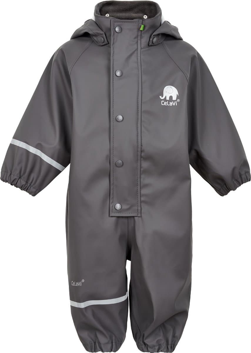 CeLaVi - Regenoverall voor kinderen - Grijs - maat 100 (98-104cm)