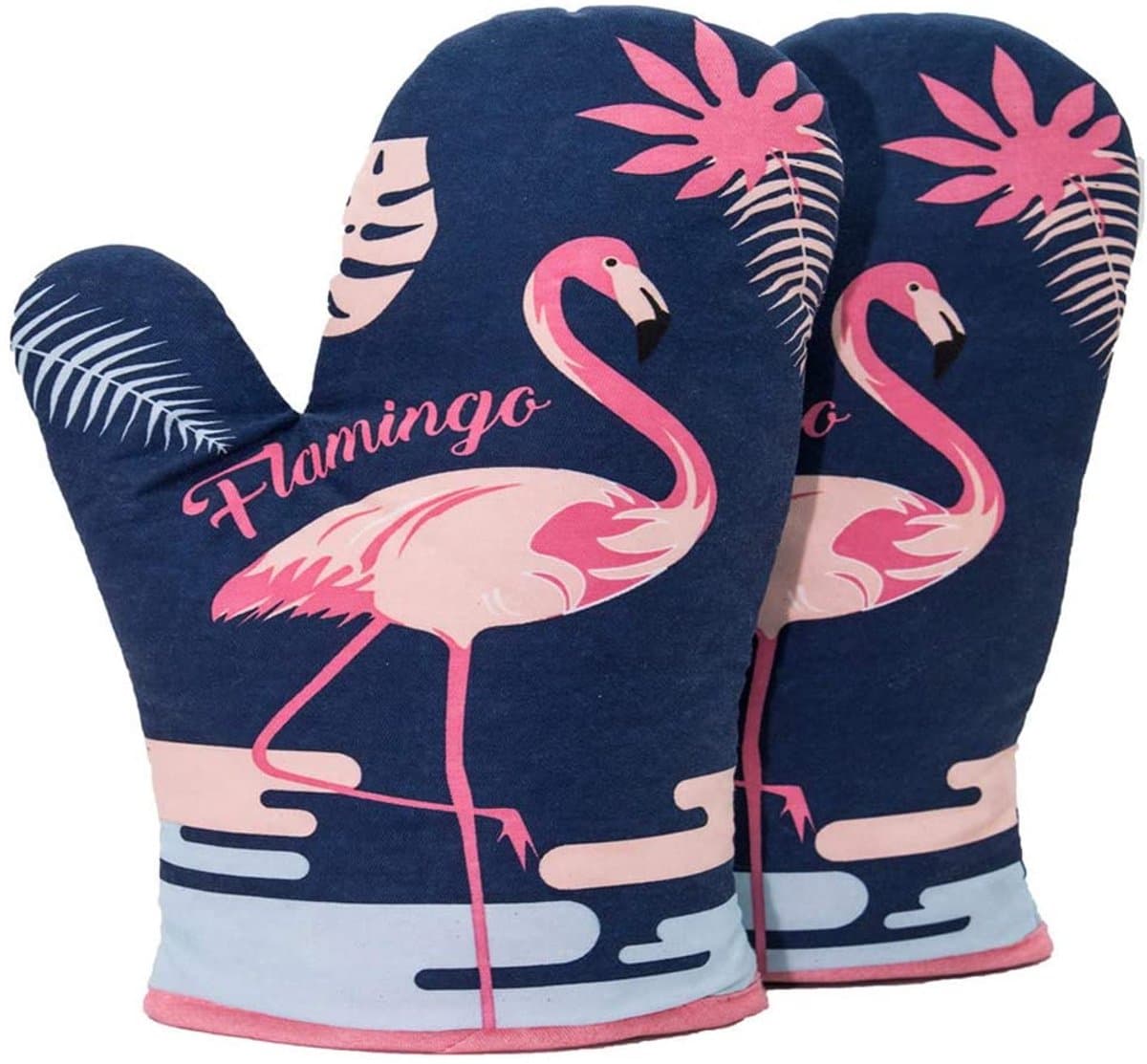 TuseRxln Ovenschoenen - Hittebestendig - Ovenhandschoenen 18x28 Cm - 2 Stuks - Blauw