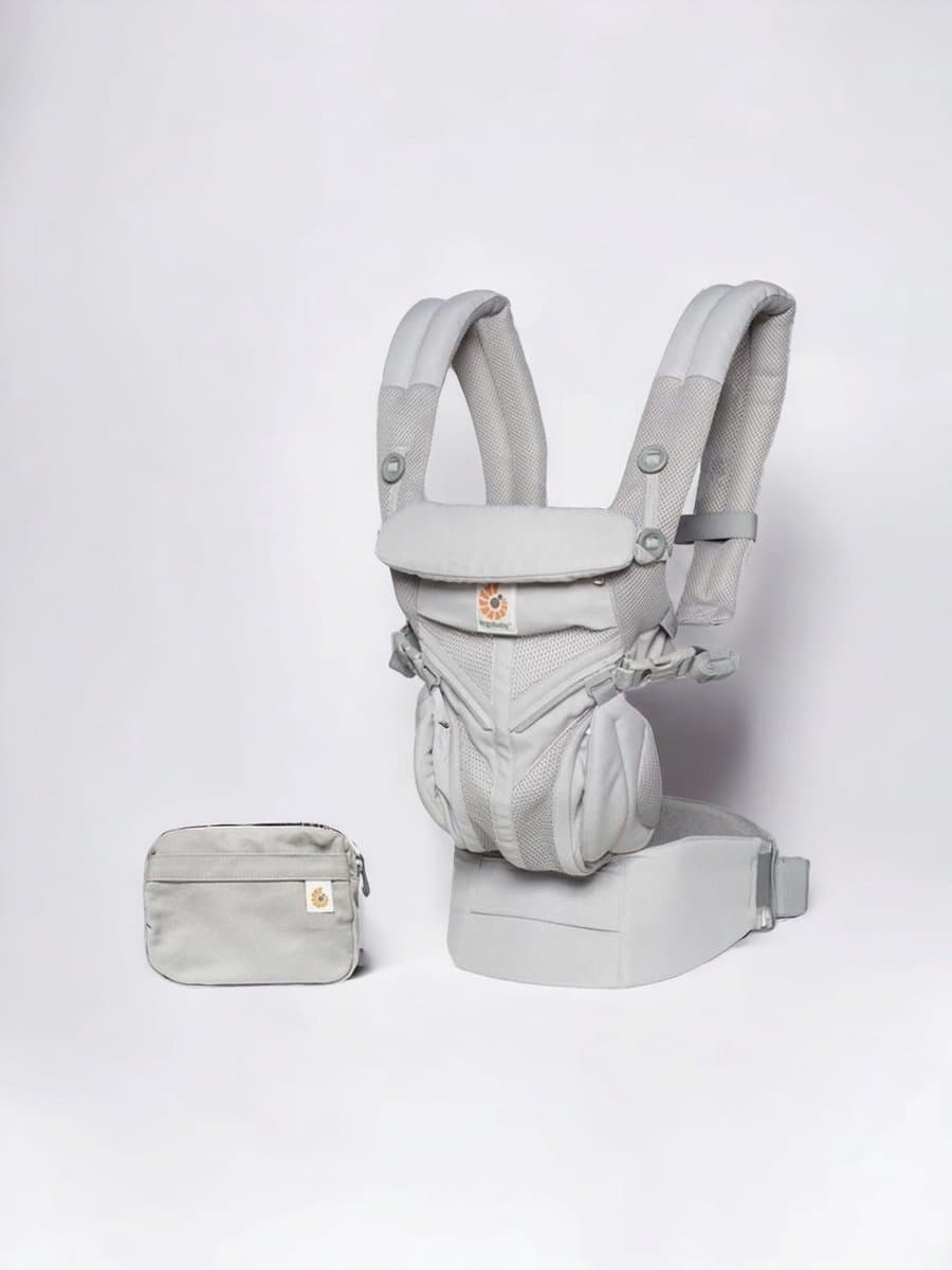 Ergobaby - Omni 360 - Cool Air Mesh Draagzak Baby - Licht Grijs