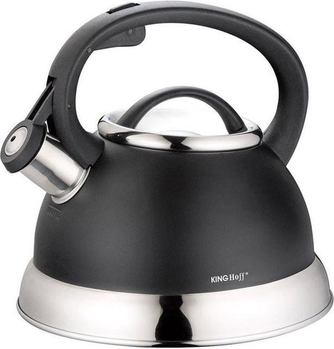 Kinghoff 1224 - Fluitketel - 2.2 liter - RVS - met fluit
