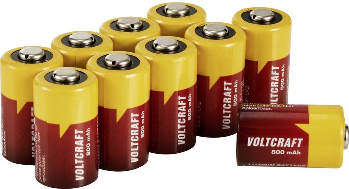 VOLTCRAFT CR2 CR2 Fotobatterij Lithium 800 mAh 3 V 10 stuk(s)
