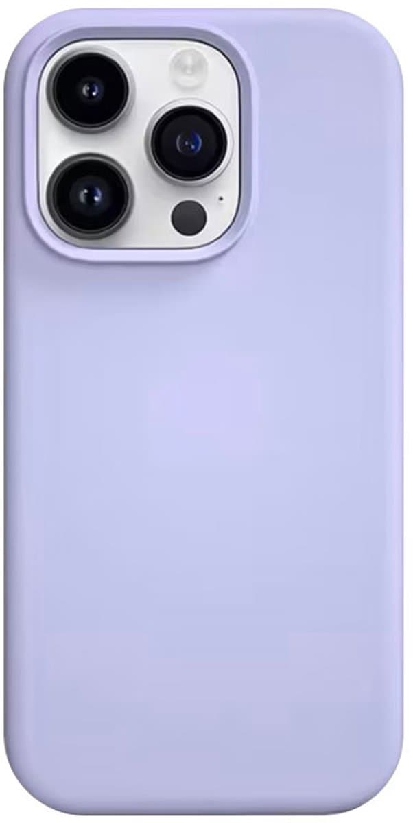 Trusmi CF33-011- iPhone 14 siliconen hoes – Lila Paars, Slim Fit Beschermcase, Slank Design, Schokbestendig, Anti-Vingerafdruk en Krasbestendig