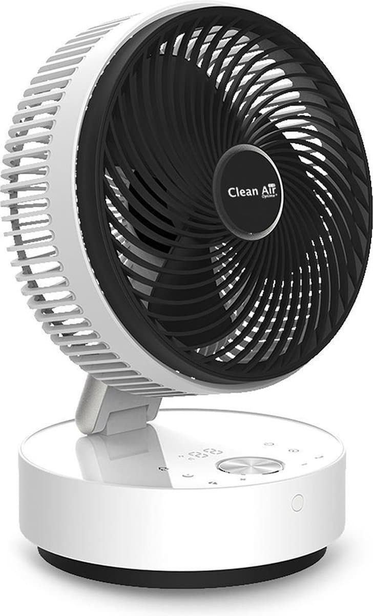 Clean Air Optima® CA-404W - Design Circulator Ventilator - Oscillatie 80º en 180º - Extreem stil - Slaapmodus - Luchtzuivering door Ionisator