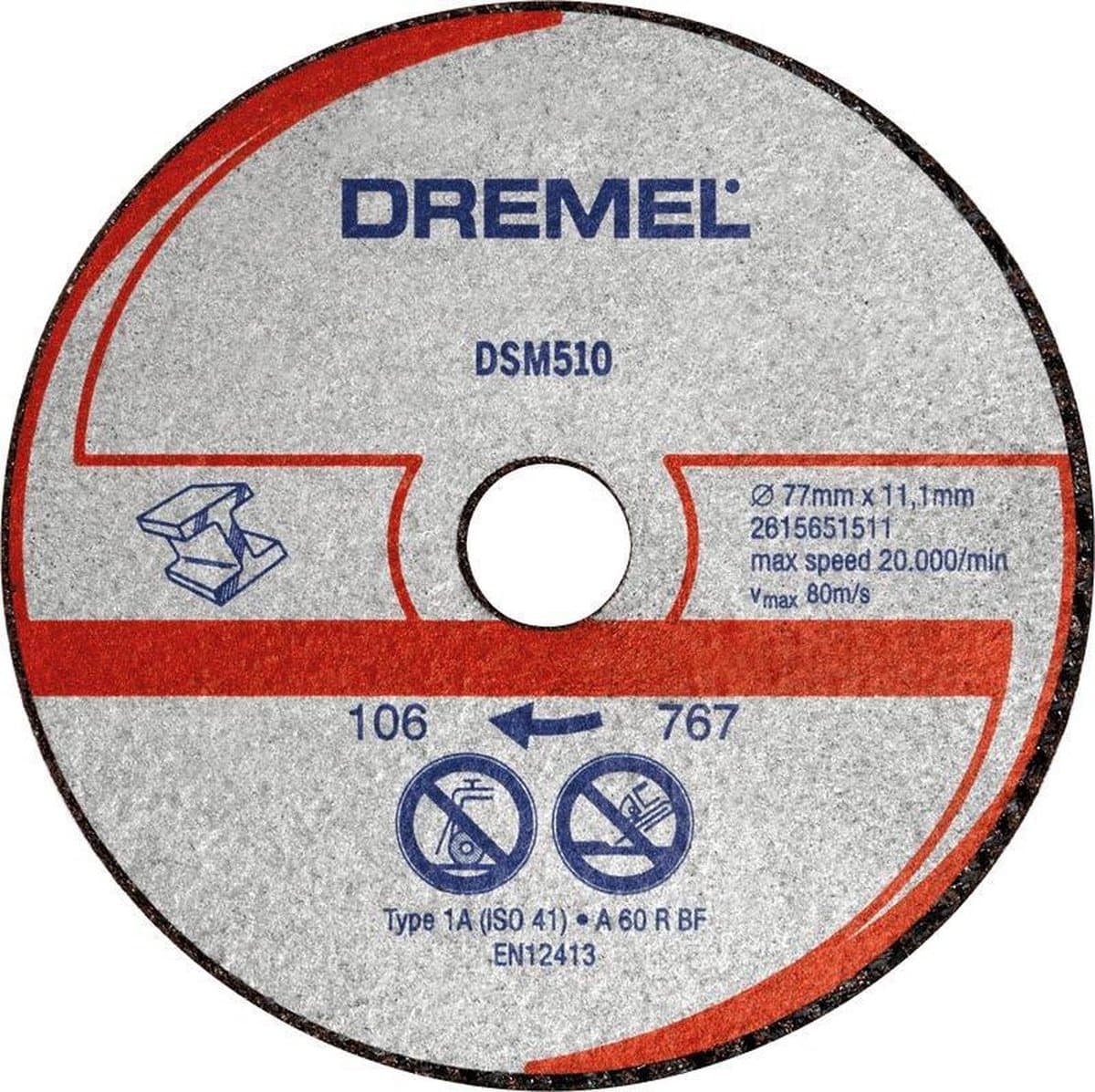 Dremel 2615S510JB Snijschijf metaal en kunststof
