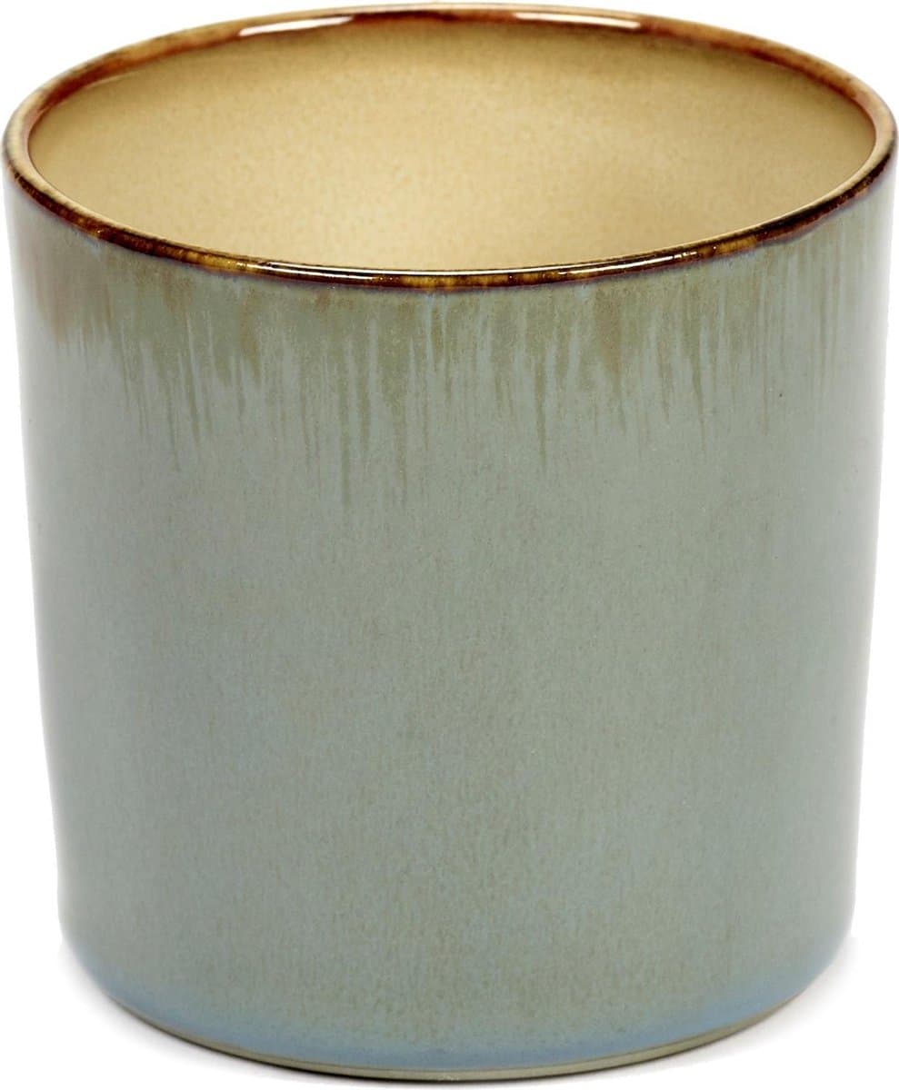 Serax Terres de Rêves Beker - Ø7,5 x H7,5 - Smokey Blue / Misty Grey - 8 stuks