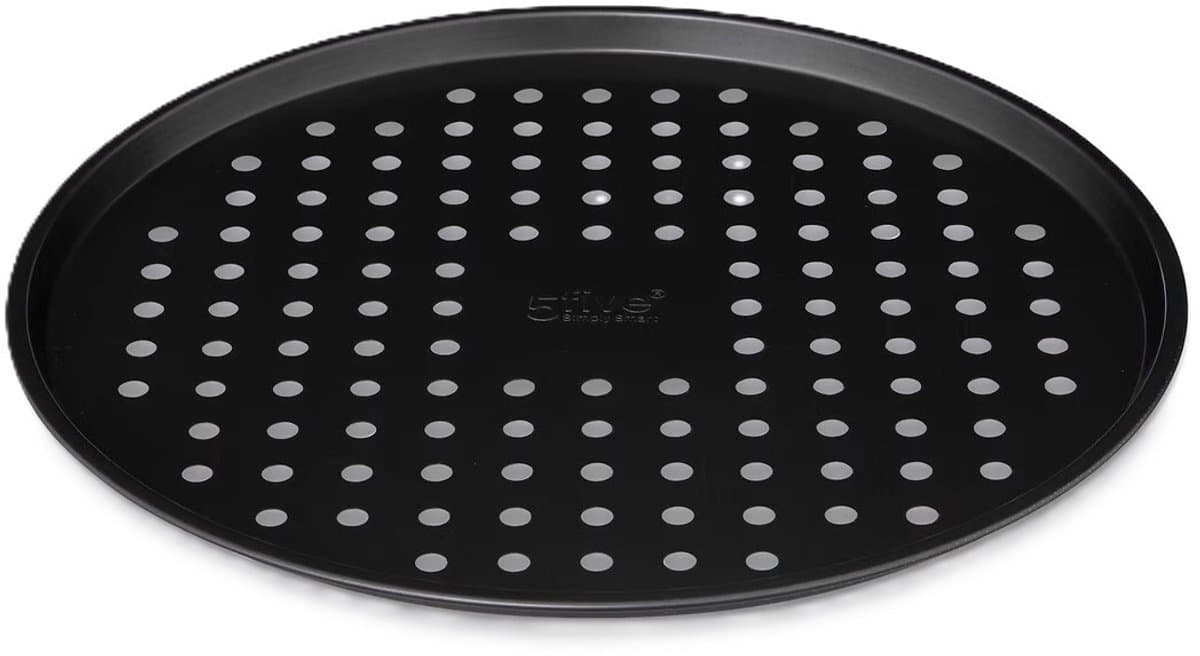 5five Perforated metalen pizzabord - 33 cm, Staal