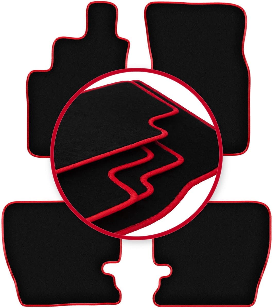 CARLUX-RED automatten voor: SsangYong Musso SUV (1993-2005)