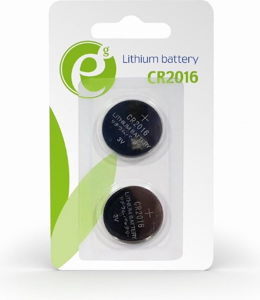 CR2016 knoopcelbatterij, 2 stuks