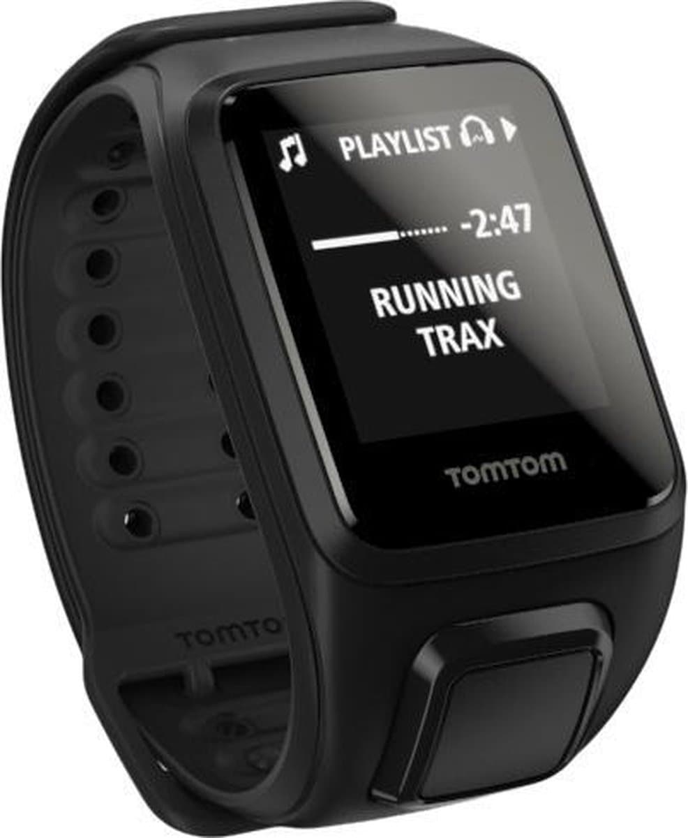 TomTom Spark Cardio + Music GPS Fitness Tracker - Zwart - Large