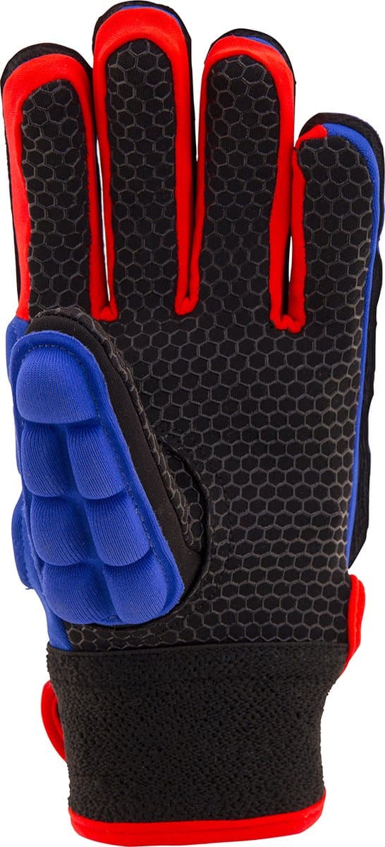 Grays hockeyhandschoenen International Pro Donkerblauw / Fluo Rood - maat LH - maat XL