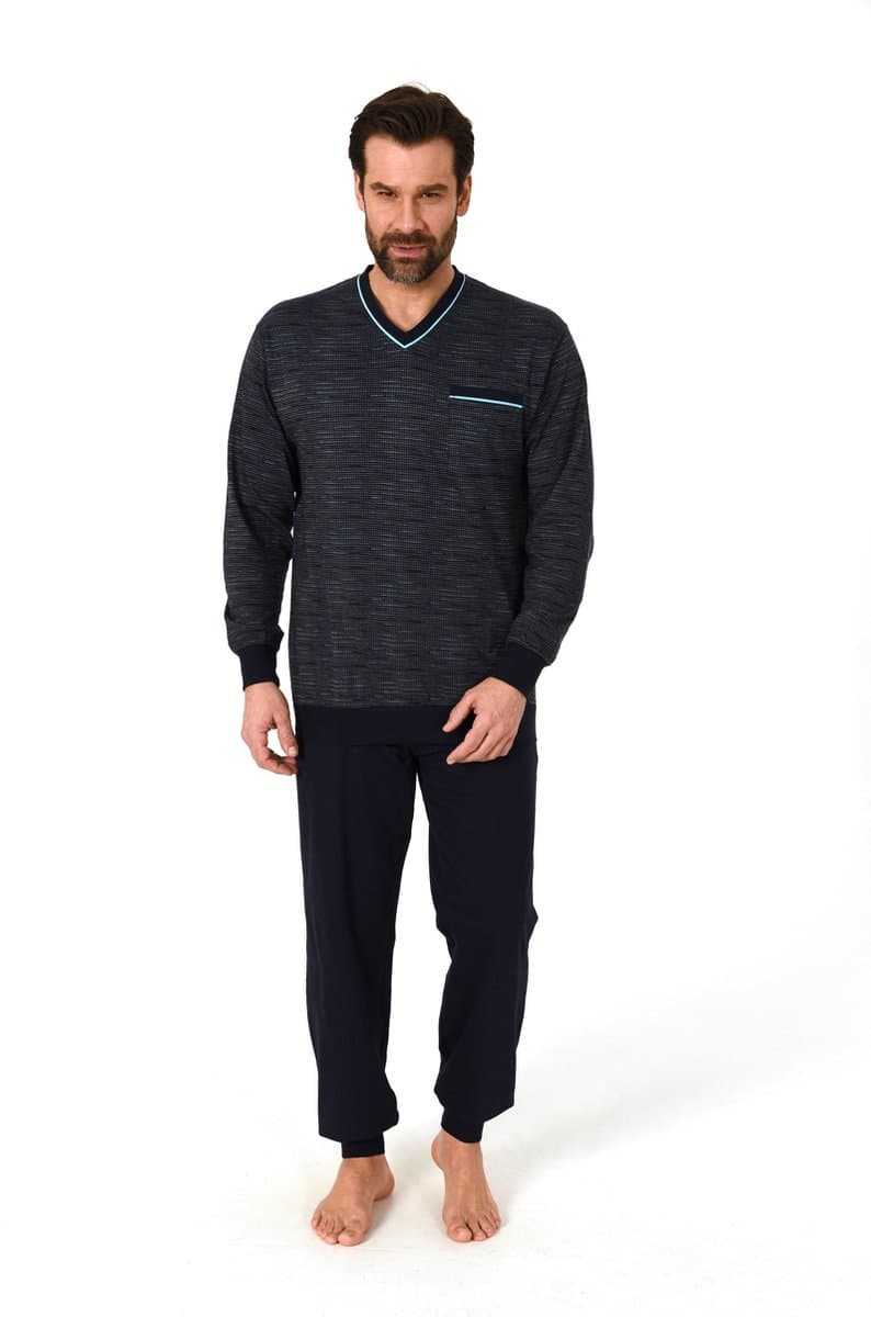 Normann heren pyjama Trend 69644 - Blauw - M/50