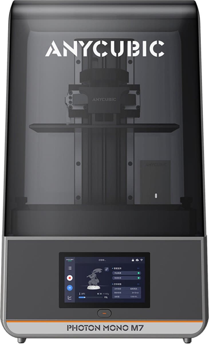 Anycubic Photon Mono M7 Resin 3D-printer, printsnelheid 90 mm/u, 14K COB-bron, 10,1 inch mono-lcd, dynamische lichtuitschakeling, nivelleringsvrij, 223*126*230 mm