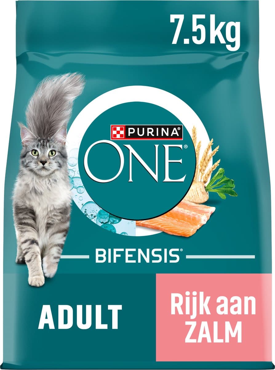PURINA ONE ADULT ZALM / VOLKOREN GRANEN 7,5 KG