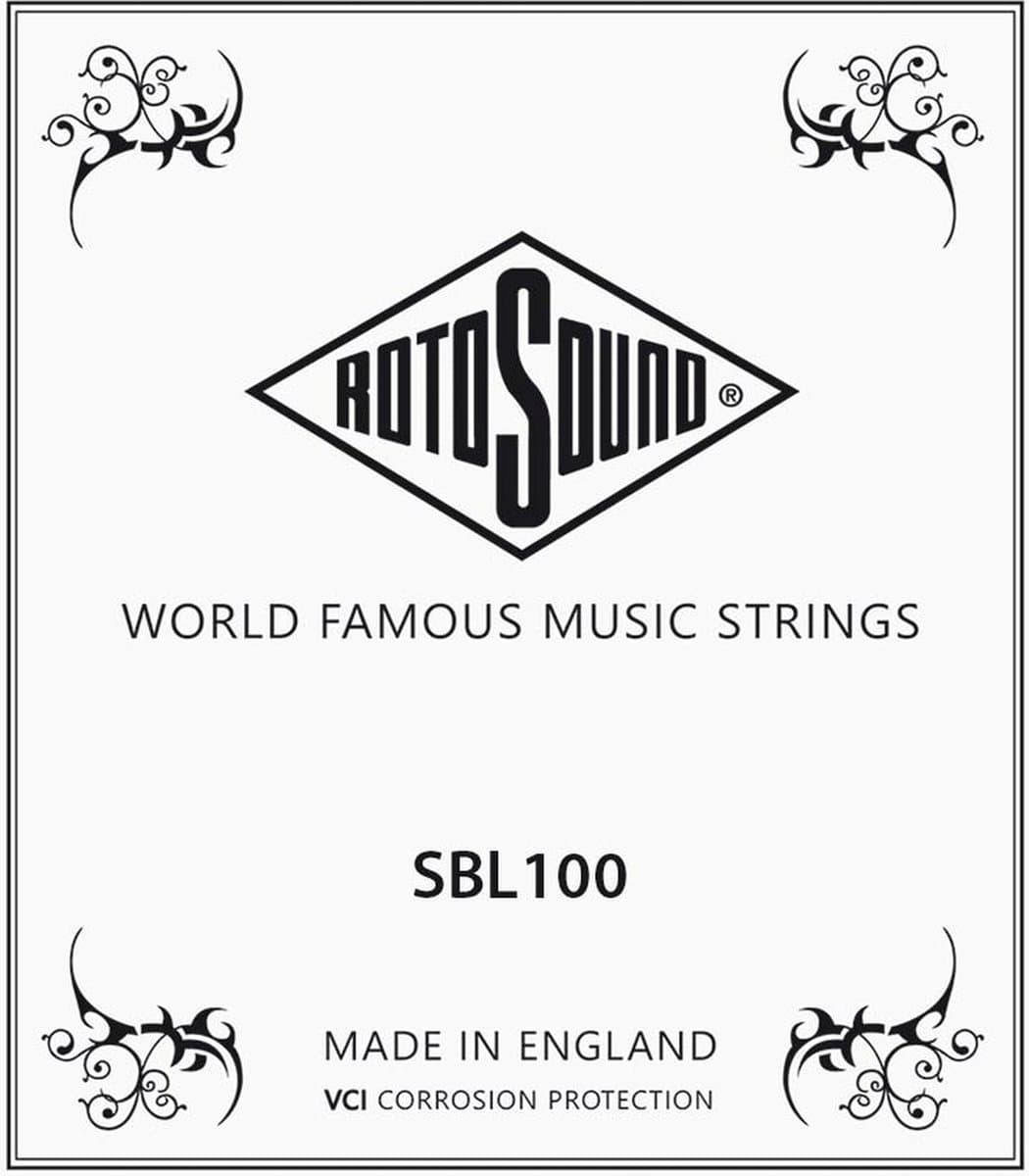 Rotosound SBL100 .100 snaar for elektrisch bass, stainless steel roundwound