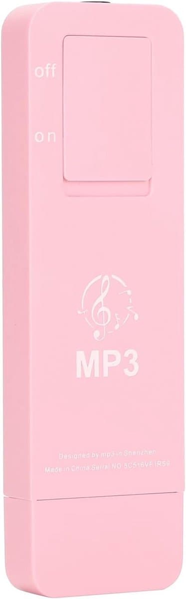 Draagbare MP3-speler - Muziekspeler USB - Muziek Luisteren - Met Koptelefoon - 32 GB - Roze