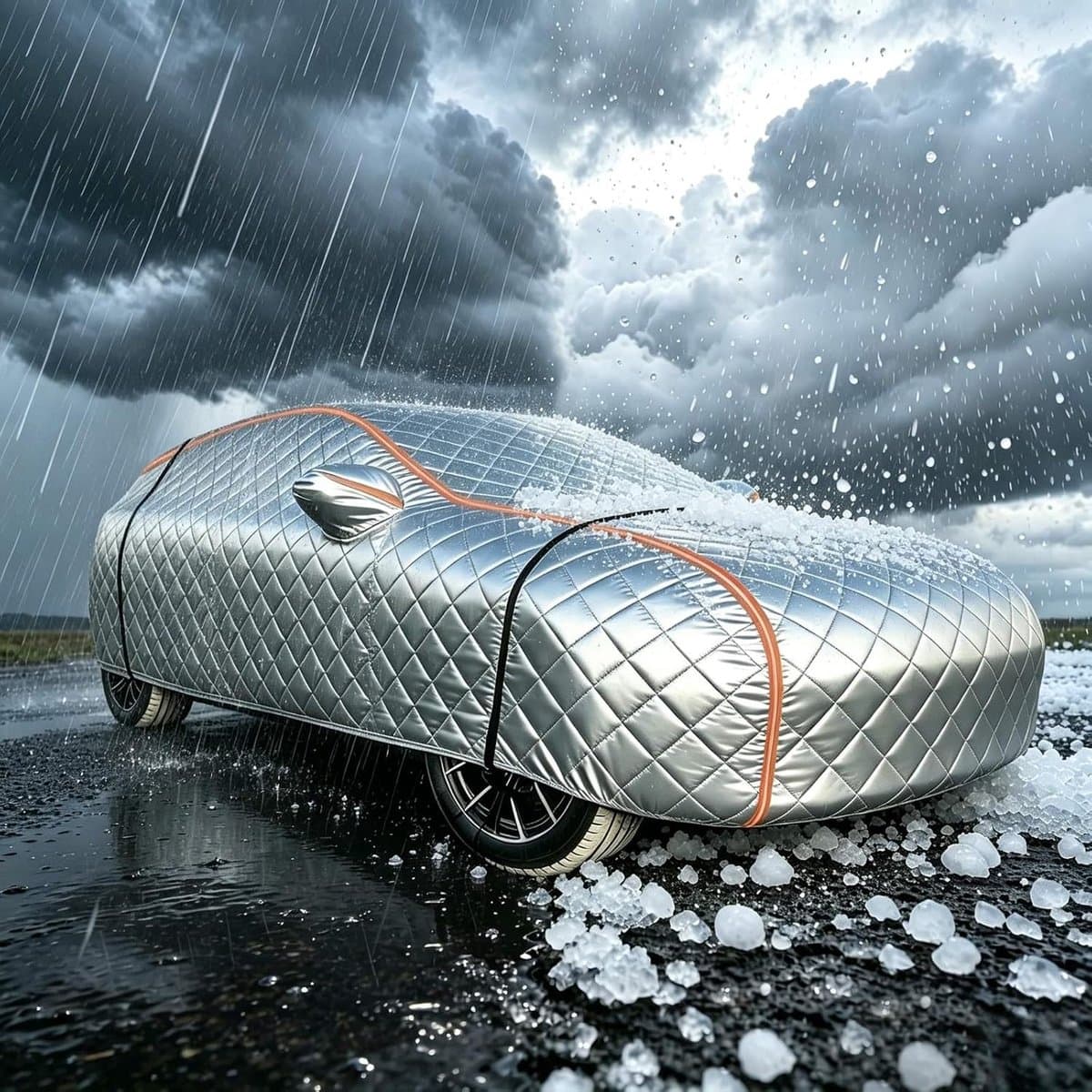 Autohoes - Beschermhoes Auto - Buiten Bescherming - Hagelbestendig Materiaal - Sedan Model - Zilver