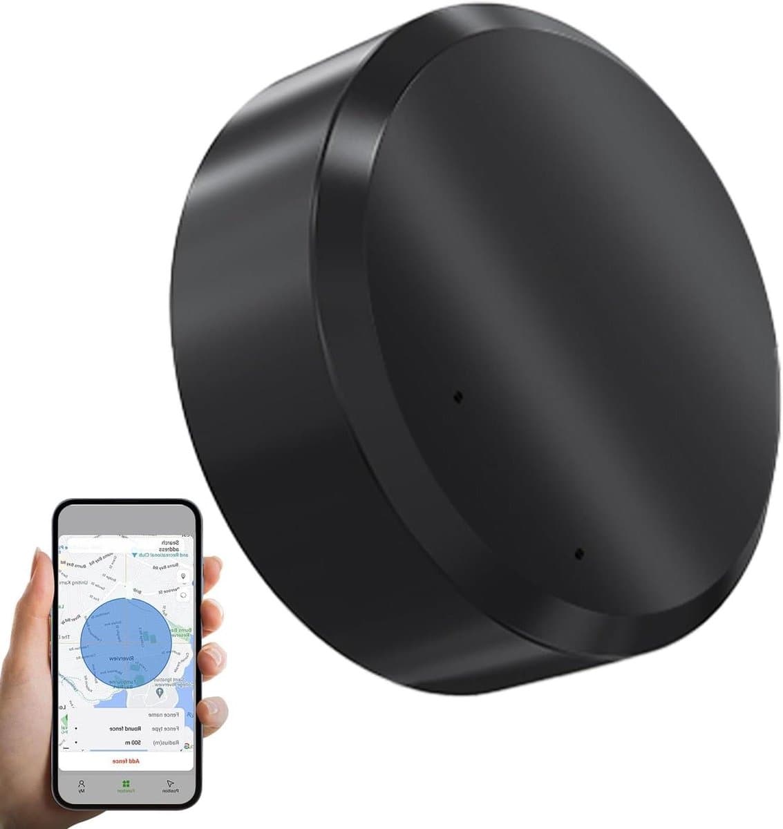 GPS Tracker Auto - Voertuig Tracker - Voertuigen Monitoren - Real-time Grenswaarschuwingen - Compact Formaat - Zwart