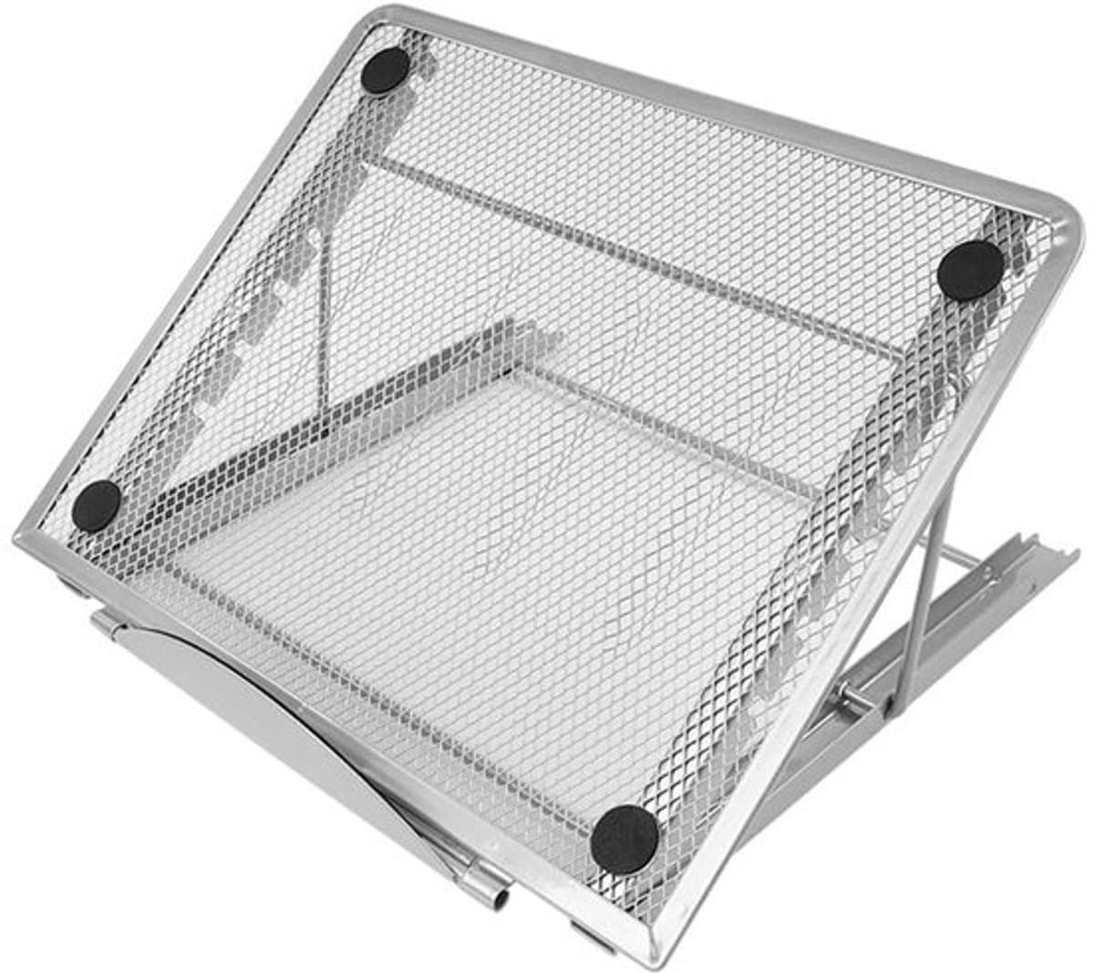 Laptopstandaard Verstelbaar - Opvouwbaar - Aluminium - Ergonomisch - Zes Hoogteverstellingen - Robuust Ontwerp - Laptophouder