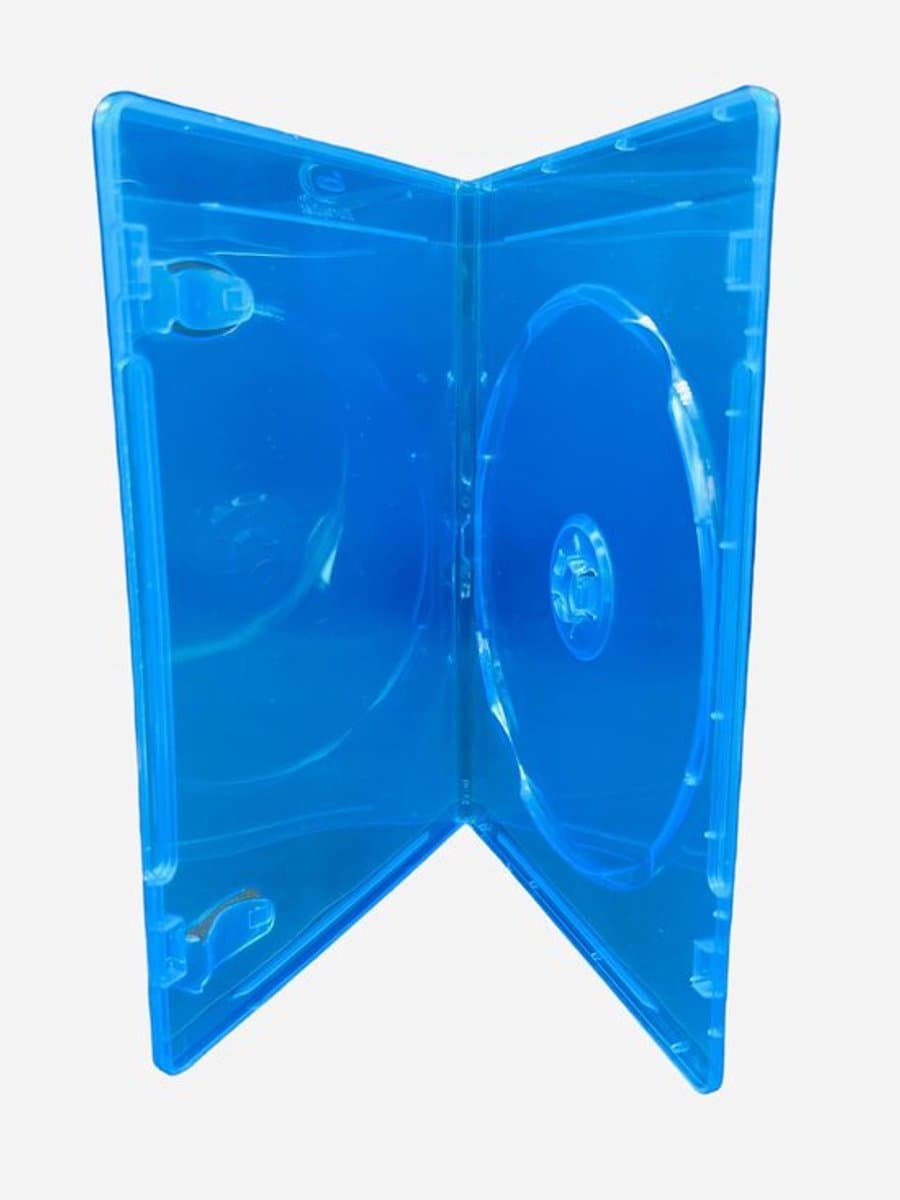 Blu-ray hoesjes 6 mm dun - 5 stuks - Hoogwaardig polypropyleen - Transparante hoes - Inzet voor boekjes - Blauwe kleuren - DVD-hoes