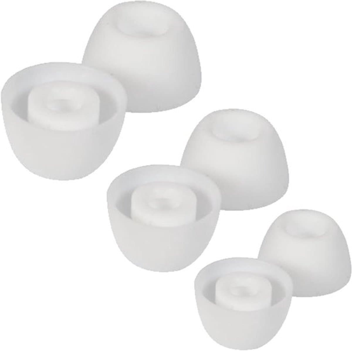 Oordopjes siliconen wit voor in-ear draadloze oortjes - set van 3 pair - comfortabel en duurzaam - geschikt voor Samsung Galaxy Buds 2 Pro