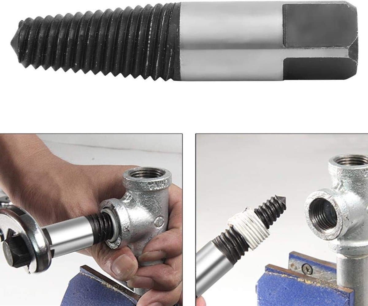 Dailygoods- Extractorpijpverwijderaar Duurzaam Gietstaal - Sanitair Gereedschap - Verwijderen van Gebroken Pijp - Hoge Prestaties - Lange Levensduur - Drukbestendig - Pijpverwijderaar