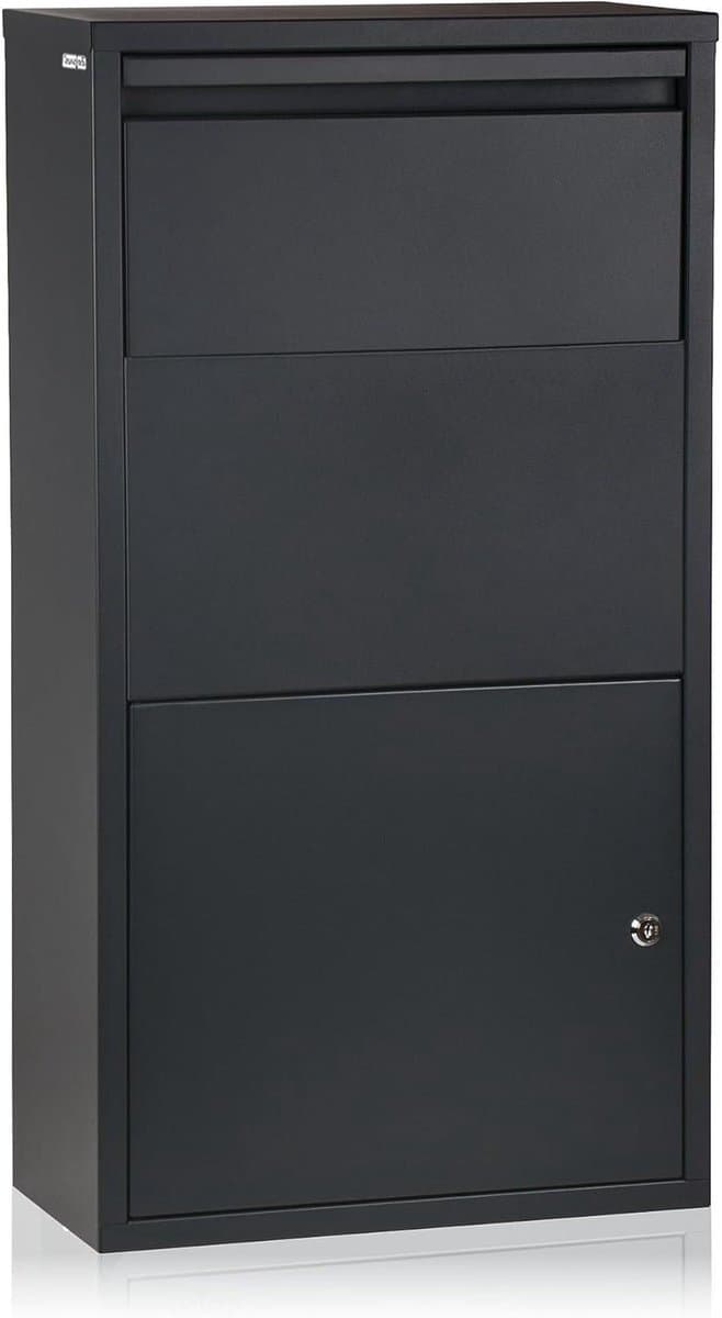 Pakketbrievenbus - Postbox Pakketvak - Veilige Postontvangst - Geïntegreerde Terugslagblokkering - 44 x 22 x 82.5 cm - Antraciet