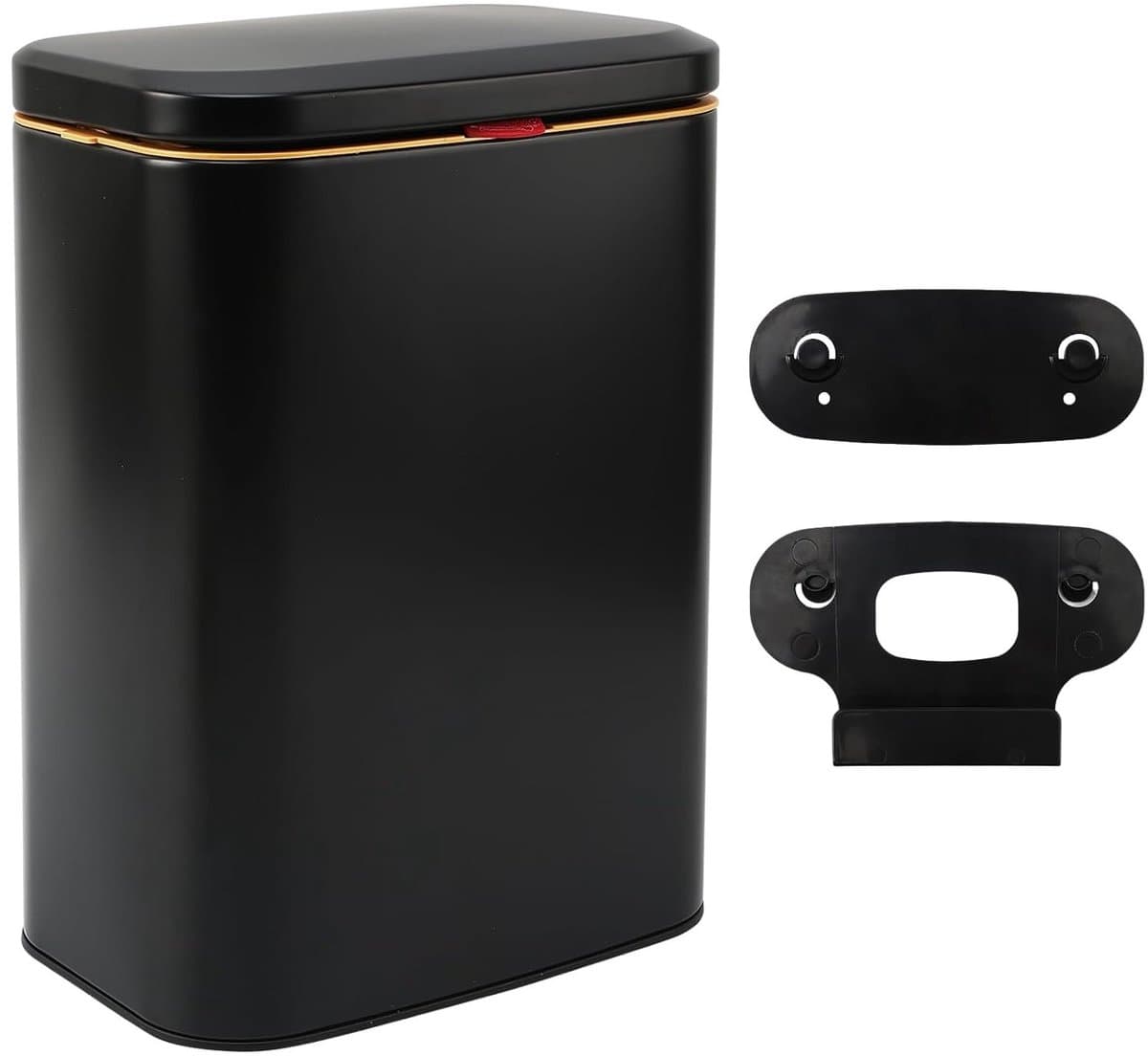 Stainless Steel Compost Bin 8L voor Keuken, Muurbevestiging, Afvalbak met Deksel en Verwijderbare Binnenemmer voor Onder de Gootsteen, Kastdeur en Badkamer