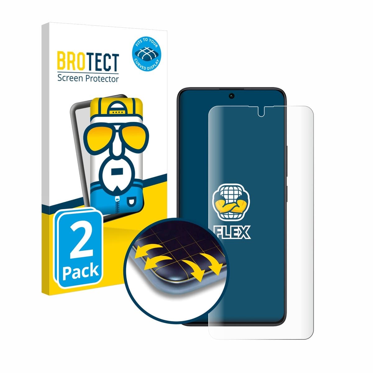 BROTECT - Screenprotector voor Xiaomi Redmi Note 13 Pro 5G / 4G - Folie Beschermfolie transparant volledig dekking - 2 Stuks