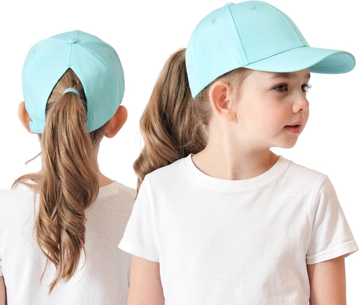 Verstelbare Zomer Pet met Paardenstaart voor Kinderen - UV-bescherming, Sport, Tennis, Golf