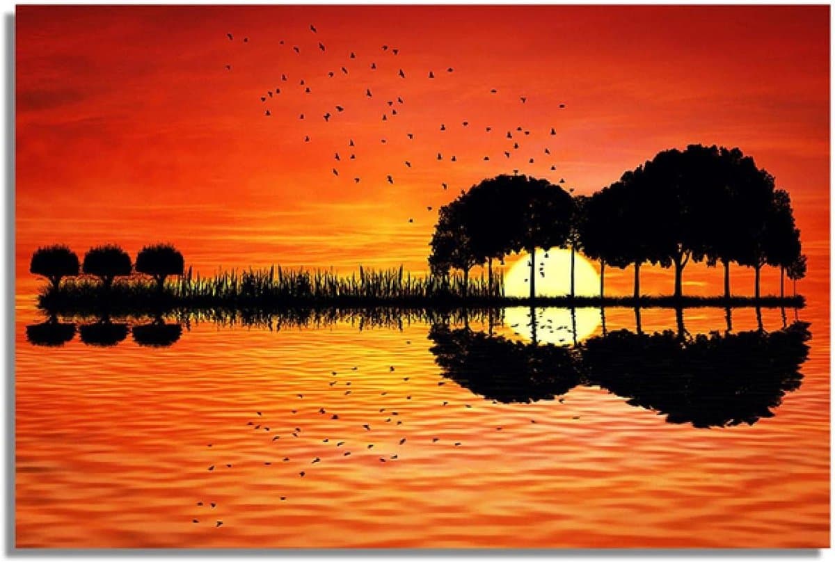 Canvas Schilderij - Muurdecoratie Poster - Woonkamer Aankleden - HD Kwaliteit Print - 60x80cm - Frameloos