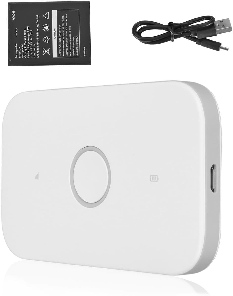 Cosensi - Dailygoods - Dailygoody - Draagbare 4G LTE-router - WiFi delen - Compact en lichtgewicht - Voor 10 gebruikers - Oplaadbare batterij - Ideaal voor onderweg