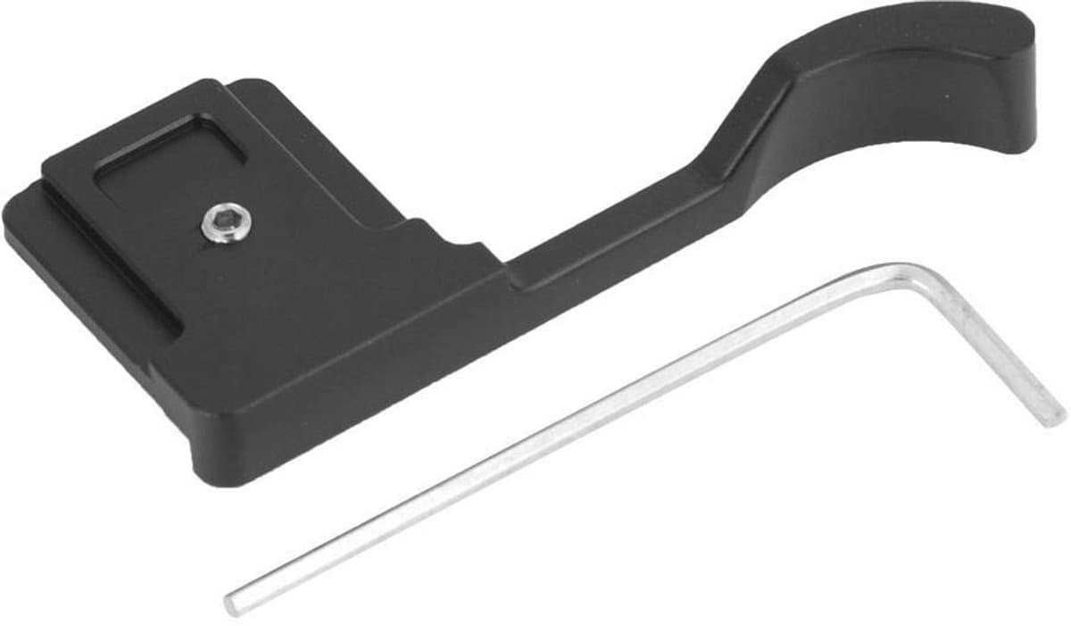 Dailygoody - Camera Thumb Up Grip - Handgreep voor Fotografie - Zwart - Aluminium Grip - Ideaal voor NEX6/A6000/A6300/A6500/RX1/RX1R