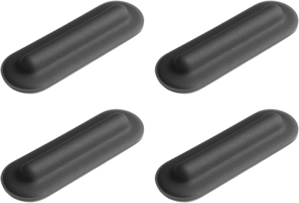 Set van 4 antislip rubberen voetpads, 25 x 8 mm, geschikt voor laptops en meubels