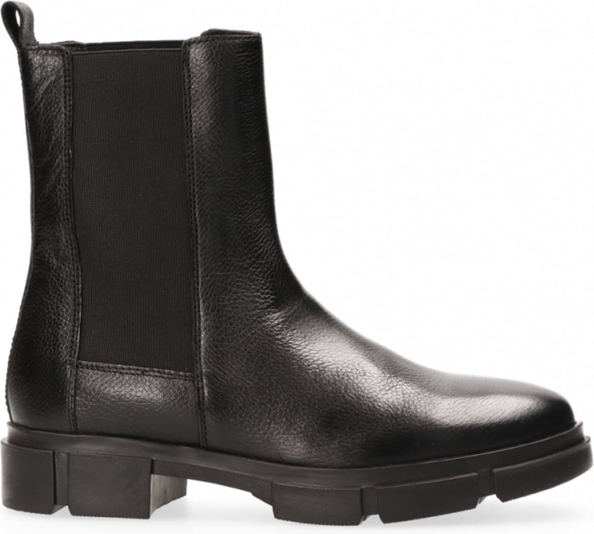 Van Dalen - Hoge chelsea boot leer - Black - 39