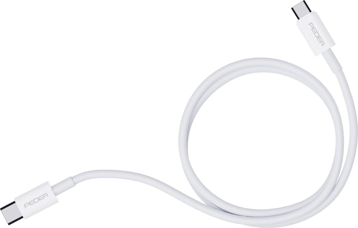 PEDEA 60040120 USB-kabel USB 2.0 1 m USB C Wit
