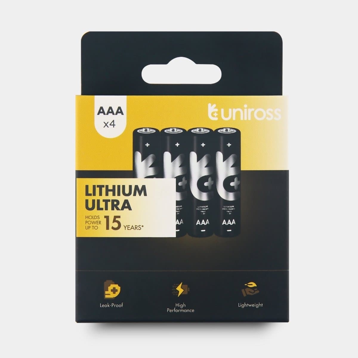 Uniross Lithium Ultra AAA/FR03 1.5V 4 pack