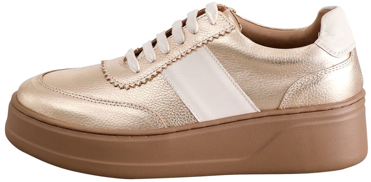 Next Signature vetersneakers van Premium leer met dikke sleehak