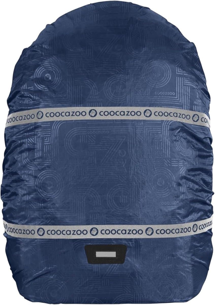 Regenhoes Rugzak - Beschermhoes Waterdicht - Bescherming Schooltas - Betere Zichtbaarheid Wegverkeer - 14 x 11 x 3 cm - Blauw