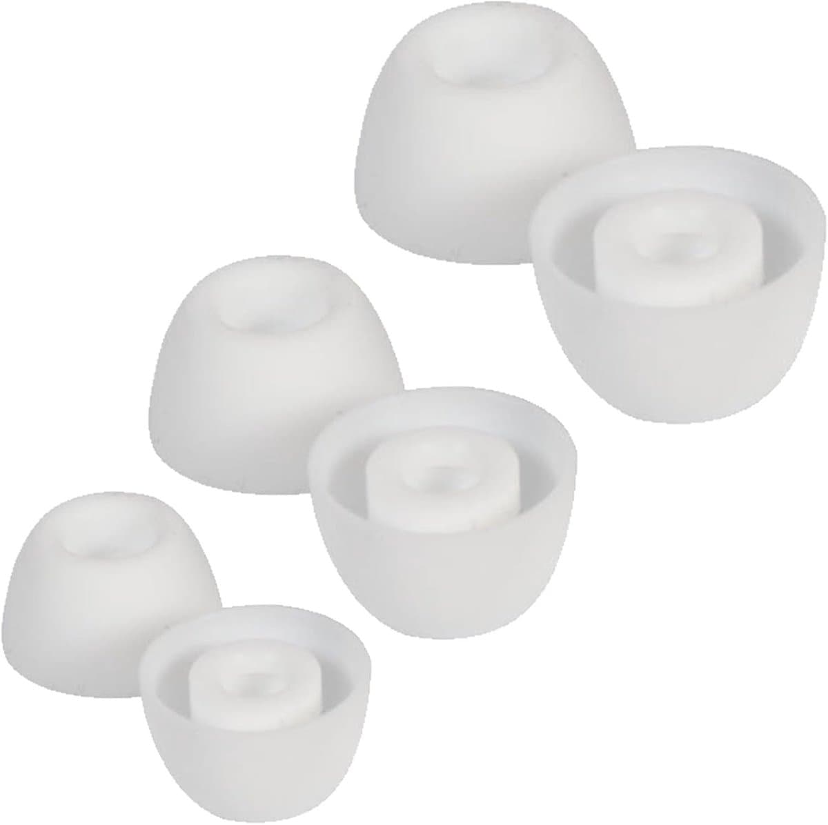 3 paar siliconen oordopjes - eartips voor Galaxy Buds Pro - Galaxy Buds 2 Pro - Samsung Earbuds Pro 2 (S/M/L, melkwit)