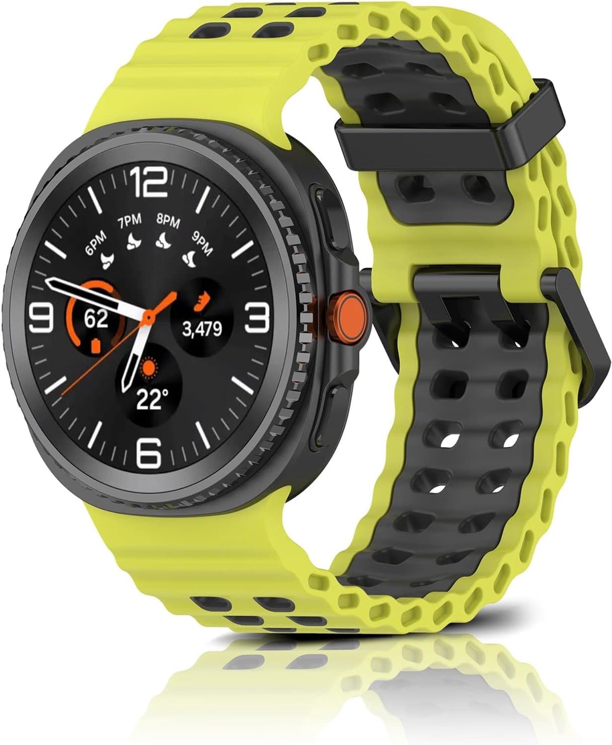 Sportband voor Samsung Galaxy Watch 8 Classic 46mm - Navy Blauw Silliconen Vervangband - Zacht en Ademend - ShopVlot