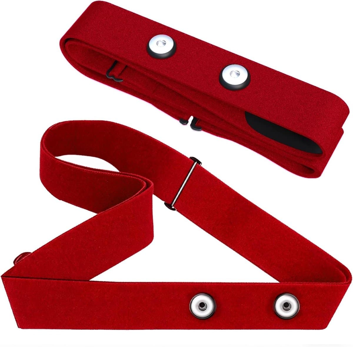 Verstelbare borstband voor hartslagmeting, 70-110 cm, compatibel met Garmin en Wahoo, ideaal voor sporters en fitnessliefhebbers
