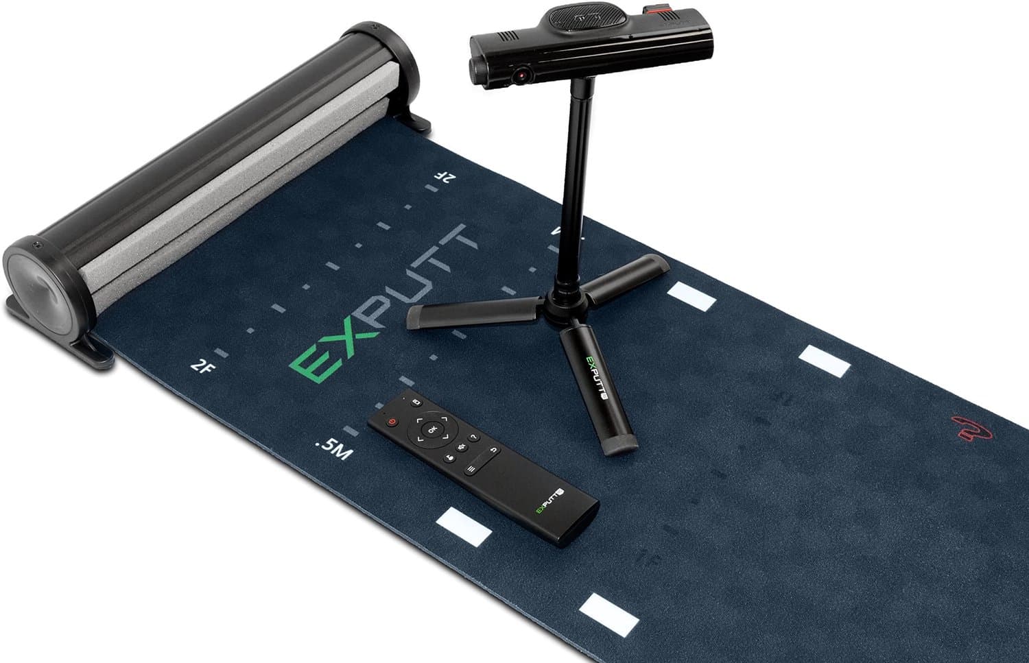 Golf Putting Simulator Enige Uitvoering - 112 cm Lengte - Kunststof - Zwart - Indoor Training